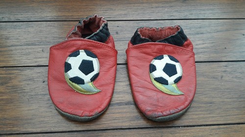 Robeez football soft leather