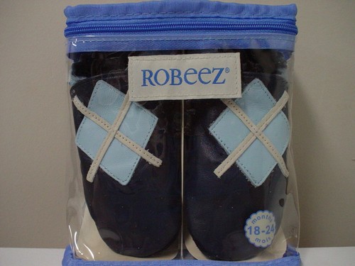 Robeez leather baby argyle - leather,