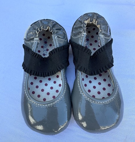 Robeez grey patent leather - patent,