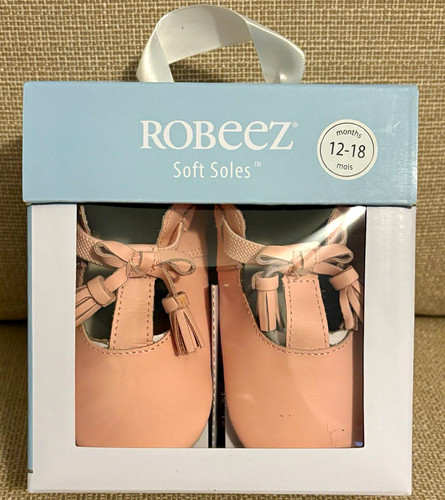 Robeez soft soles - meghan, pink